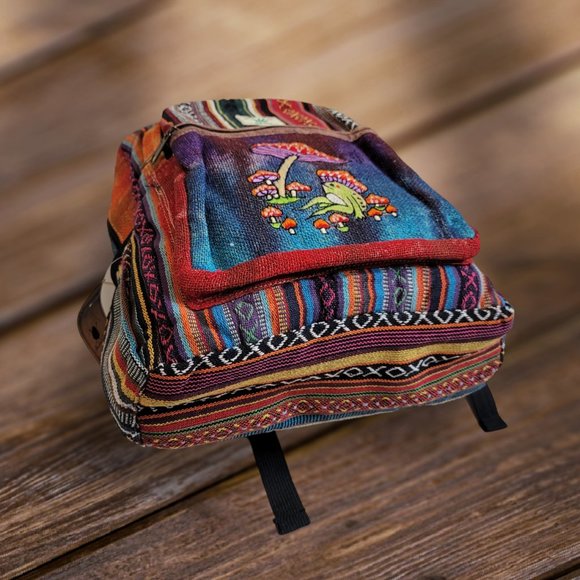 2025 Fabric Festival Bohemian Patchwork Backpack Multicolored